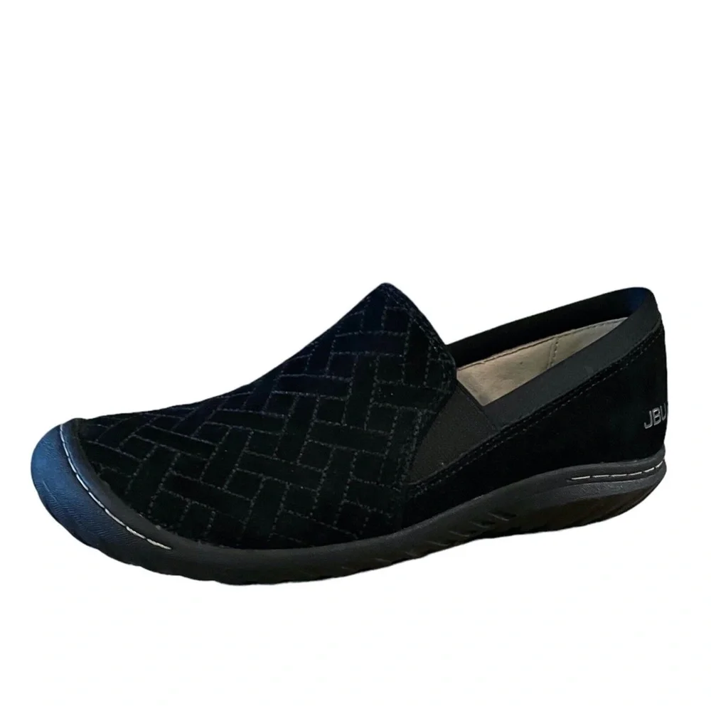 JBU by JAMBU Womens Cherry Hill Shoes Size‎ 6.5 Black Leather Slip On Shoe